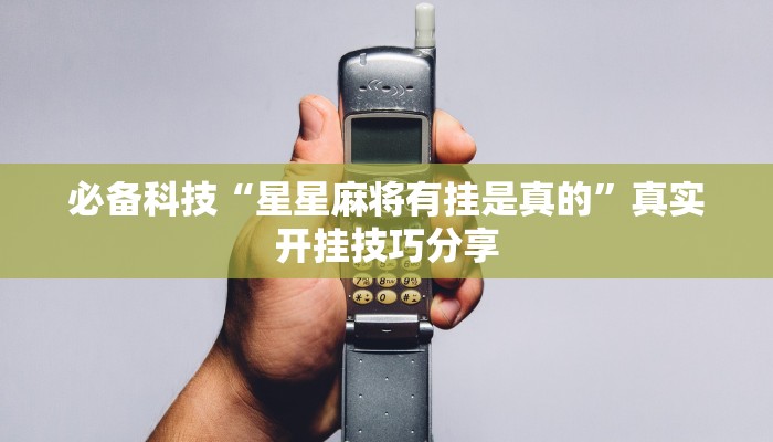 必备科技“星星麻将有挂是真的”真实开挂技巧分享