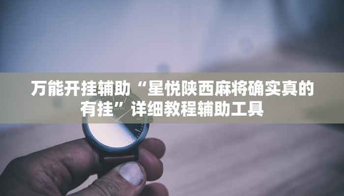 万能开挂辅助“星悦陕西麻将确实真的有挂”详细教程辅助工具