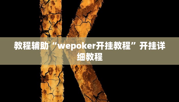 教程辅助“wepoker开挂教程”开挂详细教程